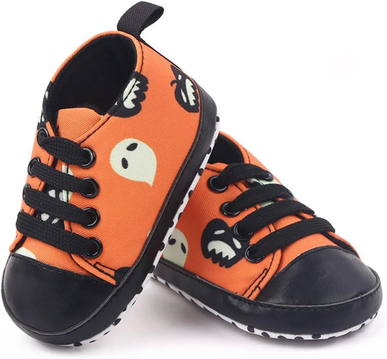 sfdgfhyf 0-18 MonthsToddler Casual Boy Shoes Infant Toddler Shoes Soft Sole Cute Bow Plaid Fruit Print (Black, 12-18 Months)
