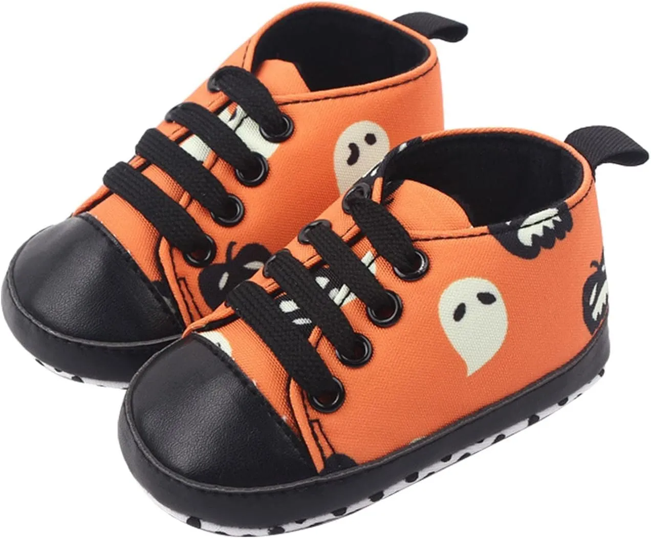 sfdgfhyf 0-18 MonthsToddler Casual Boy Shoes Infant Toddler Shoes Soft Sole Cute Bow Plaid Fruit Print (Black, 12-18 Months)