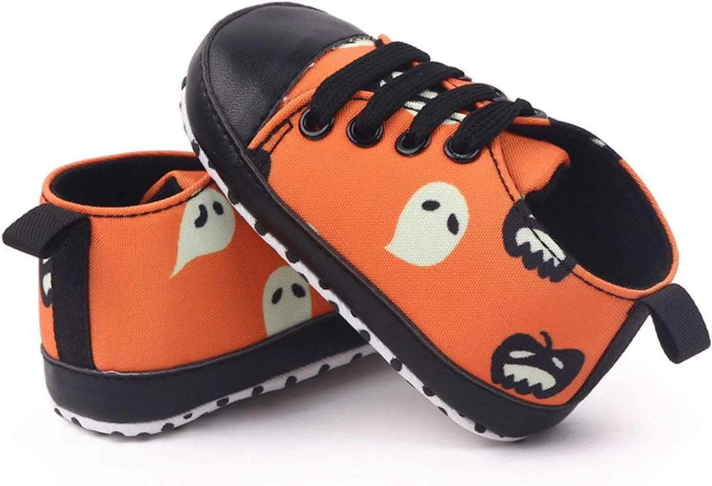 sfdgfhyf 0-18 MonthsToddler Casual Boy Shoes Infant Toddler Shoes Soft Sole Cute Bow Plaid Fruit Print (Black, 12-18 Months)