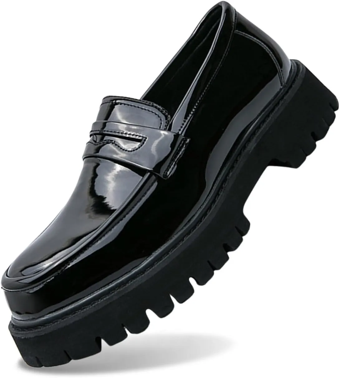 Spring and Autumn Edition Youth Le Fu Shoes Thick Soled Height Increasing Black Classic Casual Shoes for Men