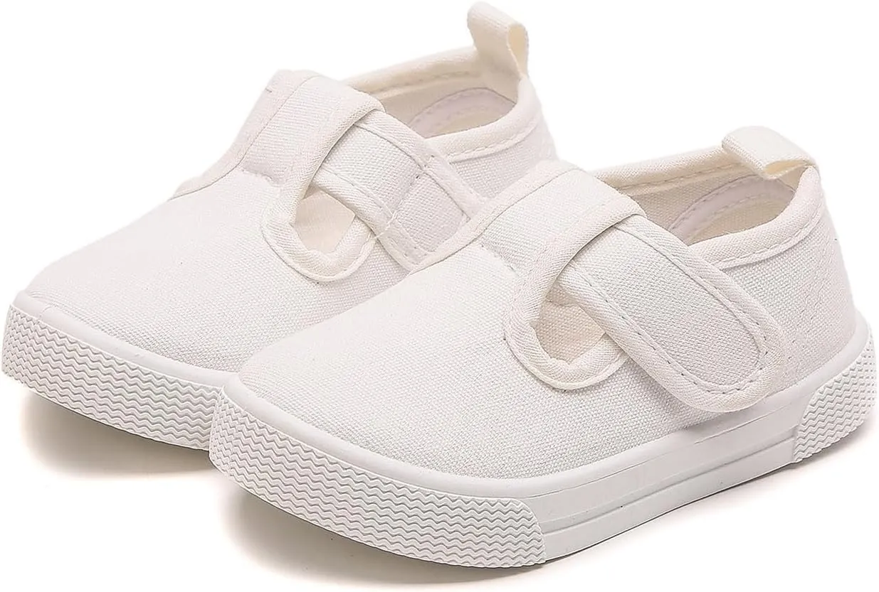 Toddler Boys Girls Slip On Walking Shoes Kids Low Top Canvas Sneaker Shoes Classic Flat for Kids Casual Sneaker