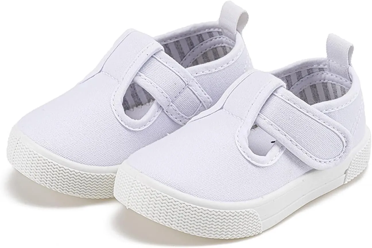 Toddler Boys Girls Slip On Walking Shoes Kids Low Top Canvas Sneaker Shoes Classic Flat for Kids Casual Sneaker