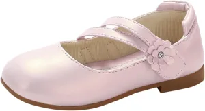 Toddler Girls Strap Dress Shoes Ballerina Flat Mary Jane Elegant Wedding Flower Slip on Sneaker Toddler Girl 6