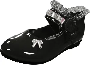 Toddler Princess Flower Lace Mary Jane Dance Shoes xfords Leather Soft Sweet Elegant Flat Shoes for Kids Girls