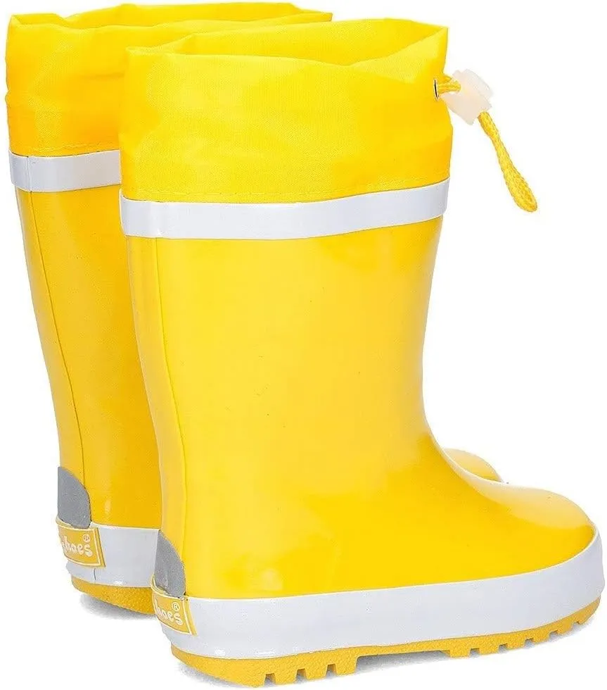 Unisex-Child Wellington Boots Lined Botas Goma de Caucho Natural, 7.5-8.5 Little Kid