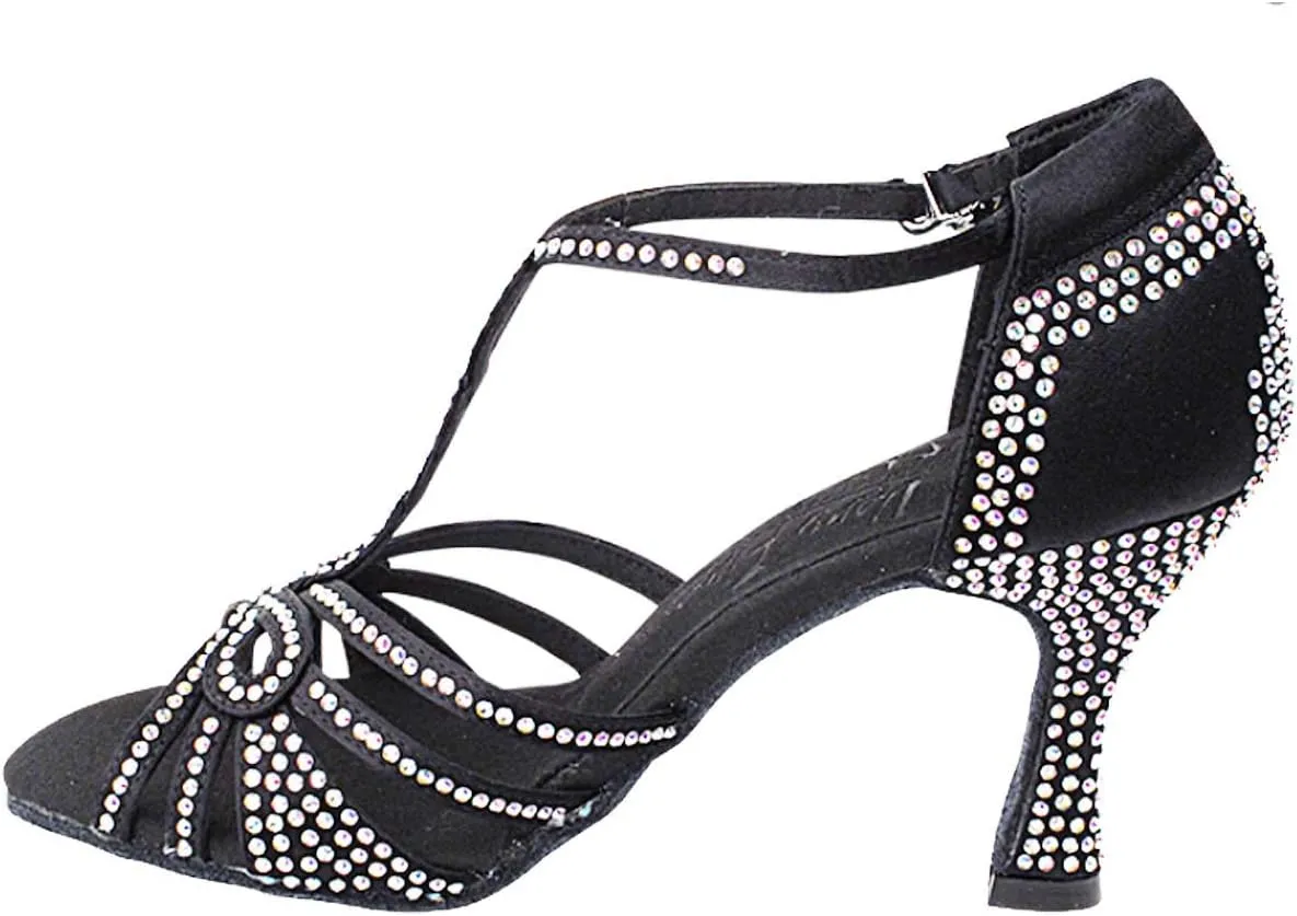 Very Fine Dance Shoes Women's Ballroom Dance Shoes Tango Wedding Salsa Shoes S1008CCEB Comfortable 3" [Bundle of 5]