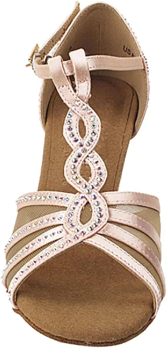 Very Fine Women's Ballroom Dance Shoes Tango Wedding Salsa Shoes S1009CCEB Comfortable Dance Shoes 2.5" [Bundle of 5]