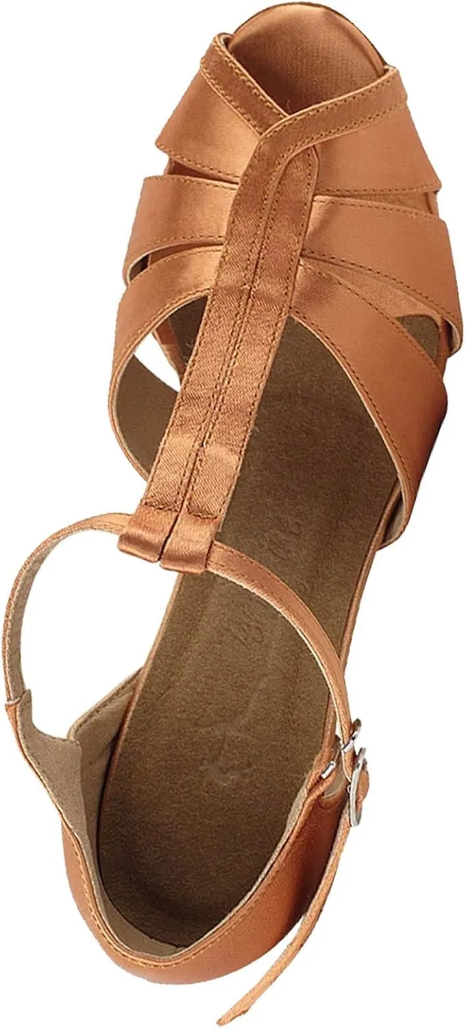 Very Fine Women's Ballroom Dance Shoes Tango Wedding Salsa Shoes Sera7037EB Comfortable Dance Shoes 3" [Bundle of 5]