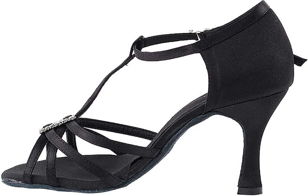 Very Fine Women's Black Ballroom Tango Wedding Party Salsa Dance Shoe Sera Dance Shoes (Bundle of 4)- Various Styles