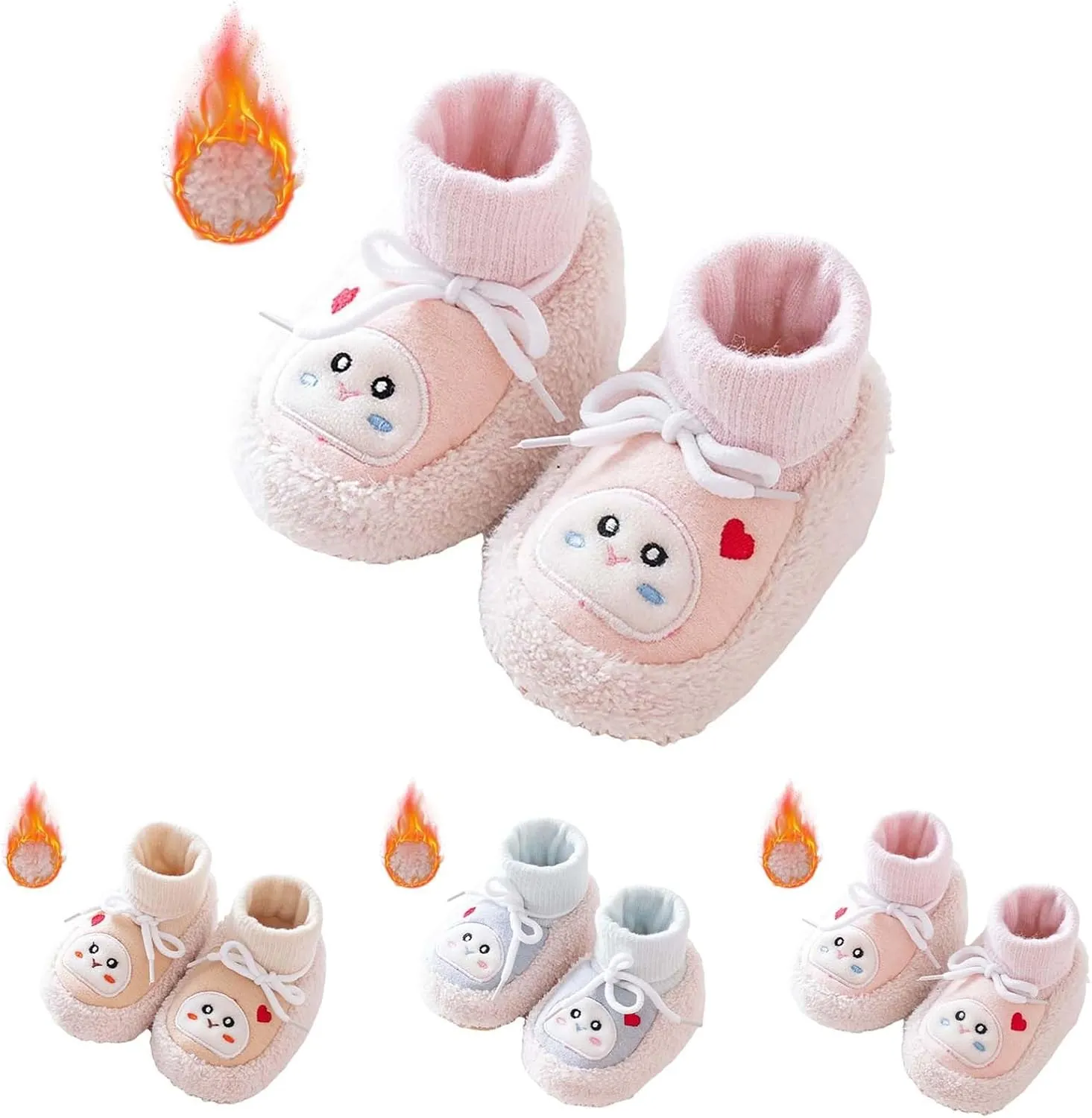 Walking Shoes Winter Infant Toddler Shoes Boys Girls Baby Shoes Soft Sole Slip On Shoes Cute Lightweight Breathable