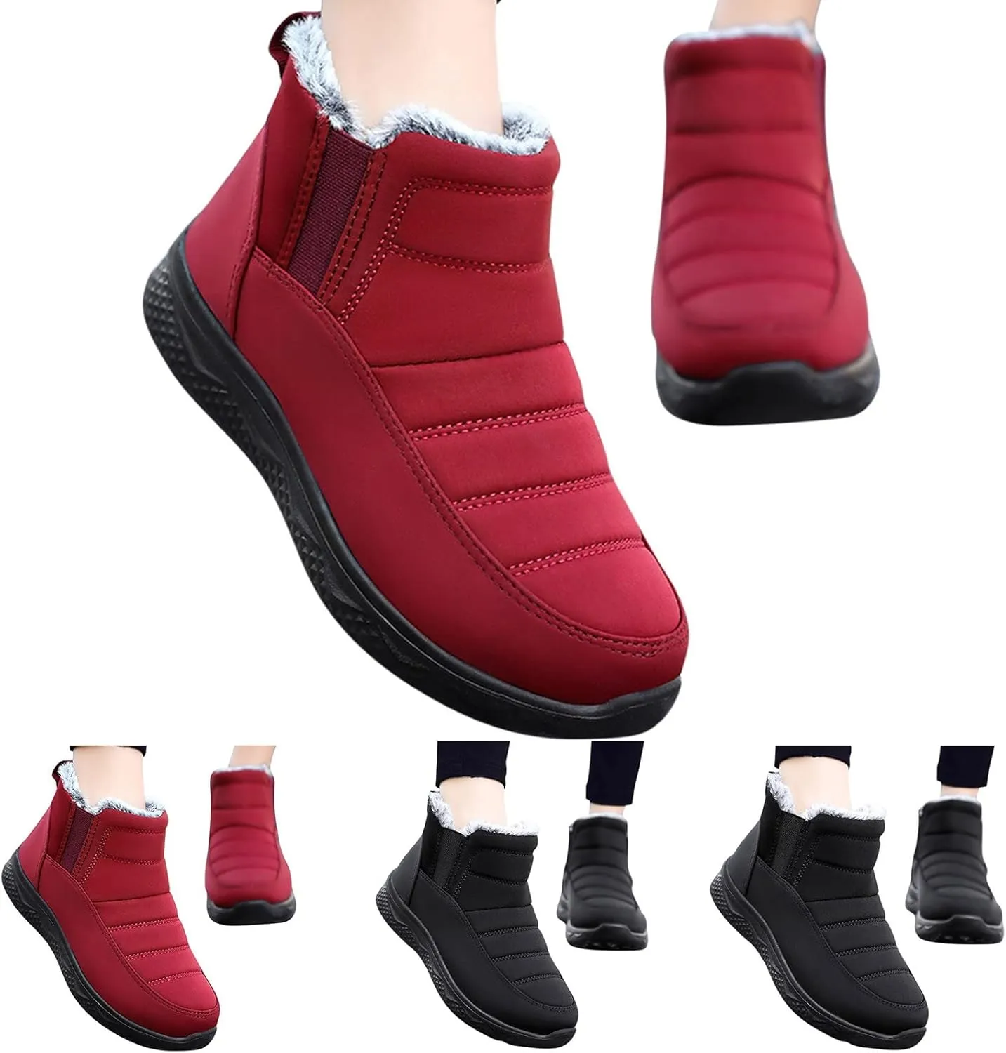 Winter Boots for Women Fashion Knee High Lightweight Snow Boots Women Snow Boots Womens Wide Winter Boots Womens Waterproof Wide Waterproof Winter Boots