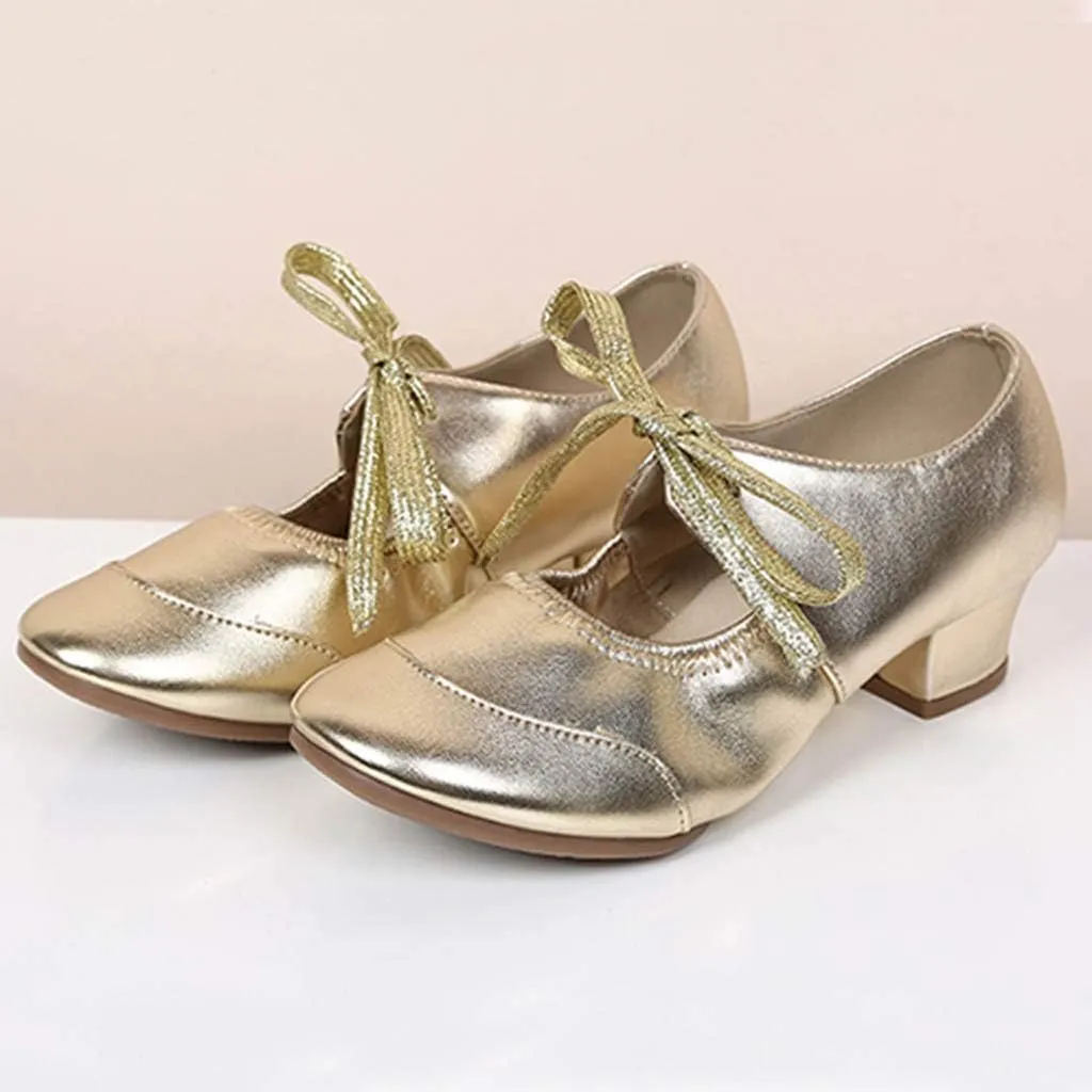 Women Ladies Dancing Prom Ballroom Latin Ballet Dance Singles Shoes Womens Platform Sandals Size 11, 5