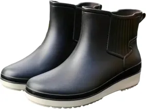 Womens Ankle Rain Boots Ladies Winter Spring Garden Fashionable Low Top and Rain Boots Muddy Boots Women