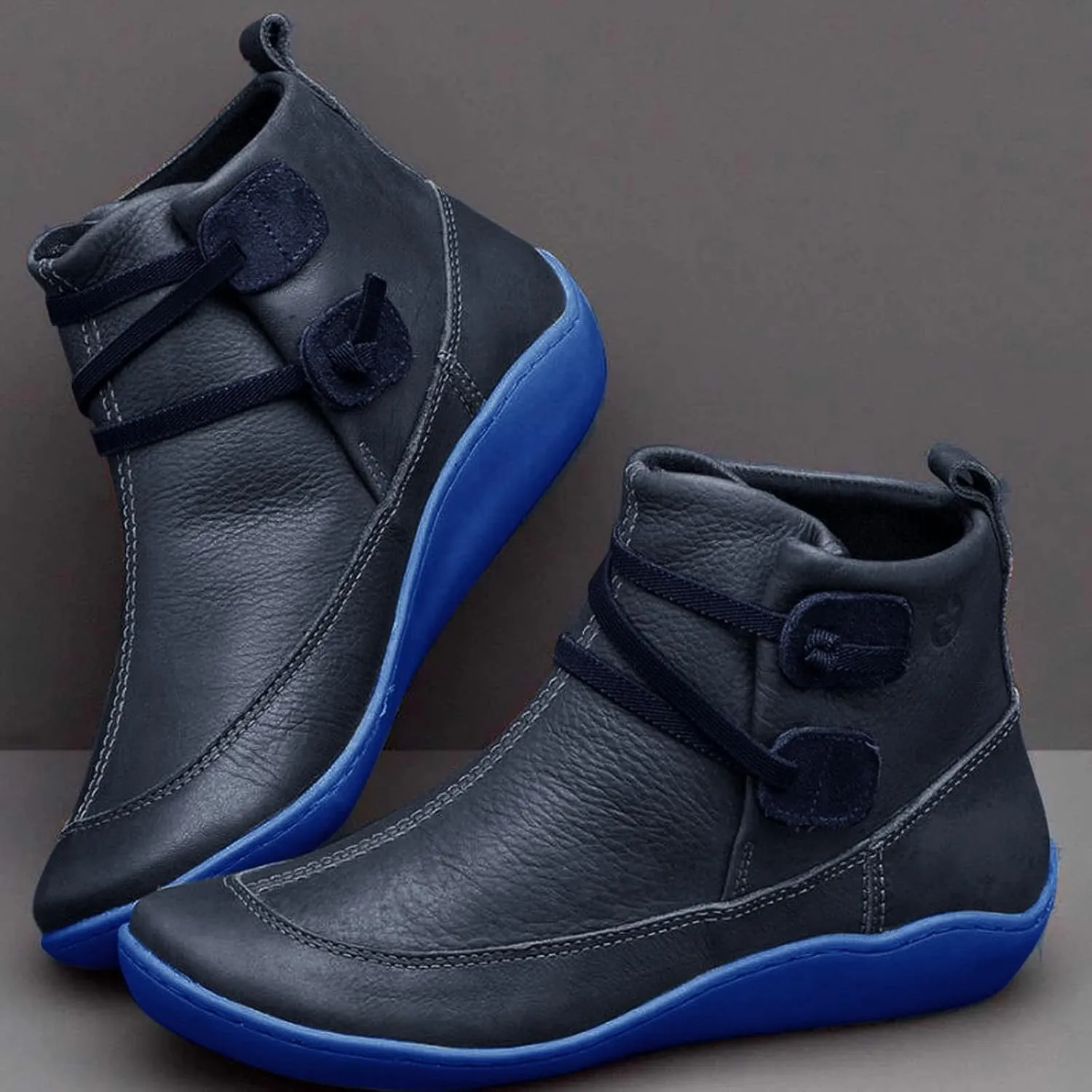Womens Boots Ankle Black Dress Booties for Women Steel Toed Boots for Women Womens Hiking Boot Cute Cozy Non Slip Pointed Toe Stacked Mid Heel