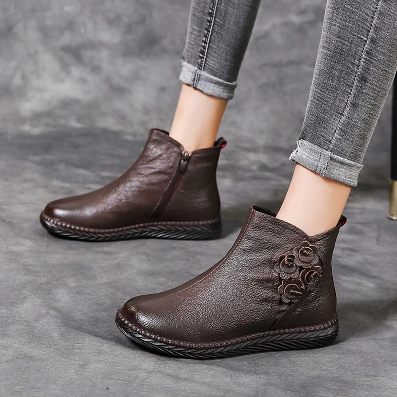 Womens Boots Fall 2024 Ankle Womens Booties with Heel Black Womens Cowboy Boots Womens Bootie with Heel Round Toe Pointed Toe