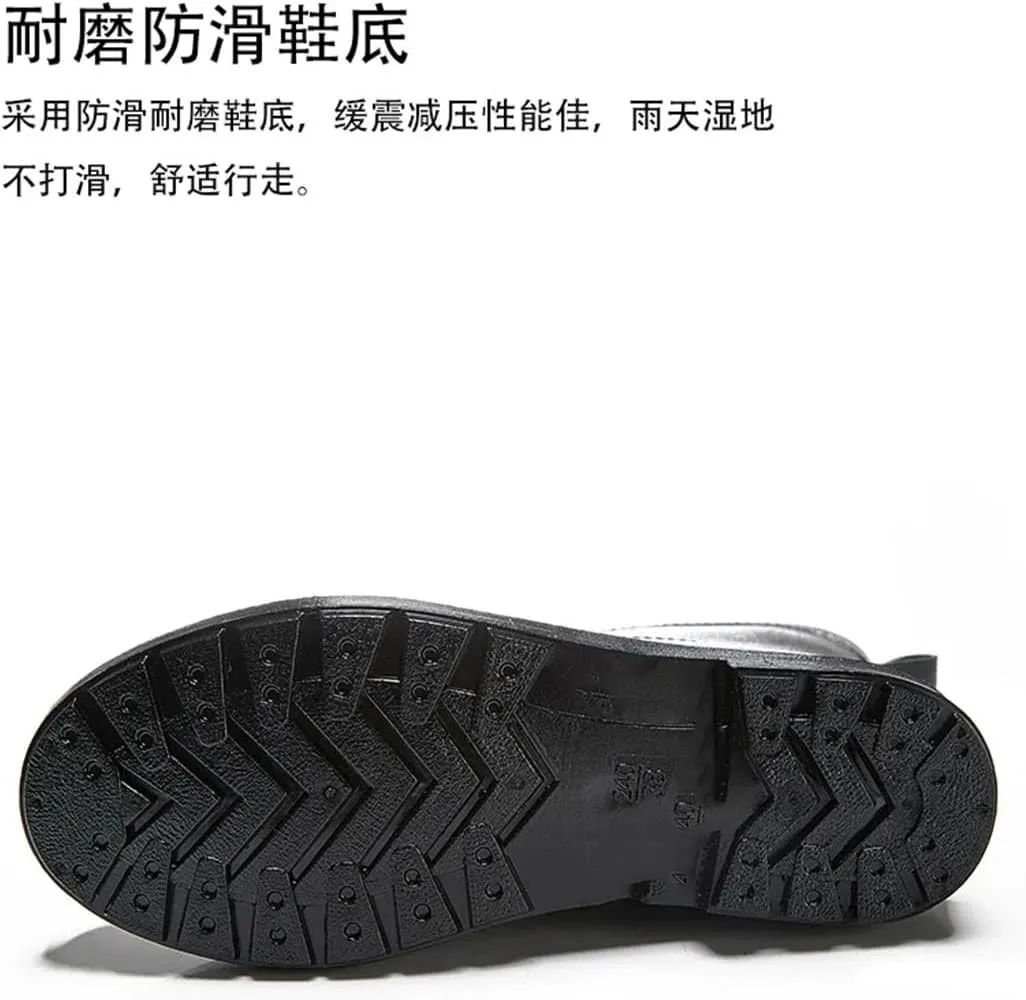 Women's Fashionable With A Detachable Liner Waterproof Anti-Slipsuitable Rain Boots Mid Top