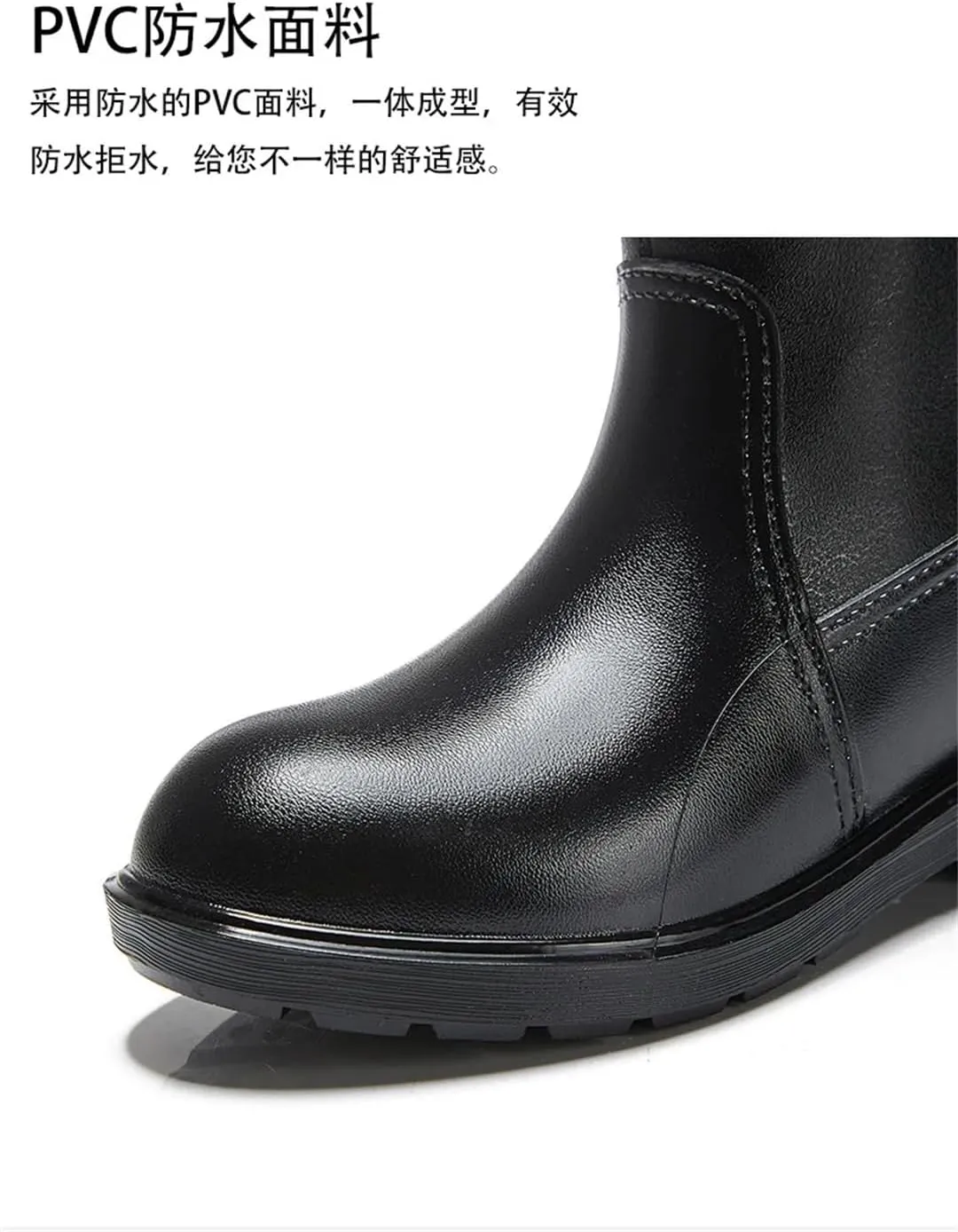 Women's Fashionable With A Detachable Liner Waterproof Anti-Slipsuitable Rain Boots Mid Top