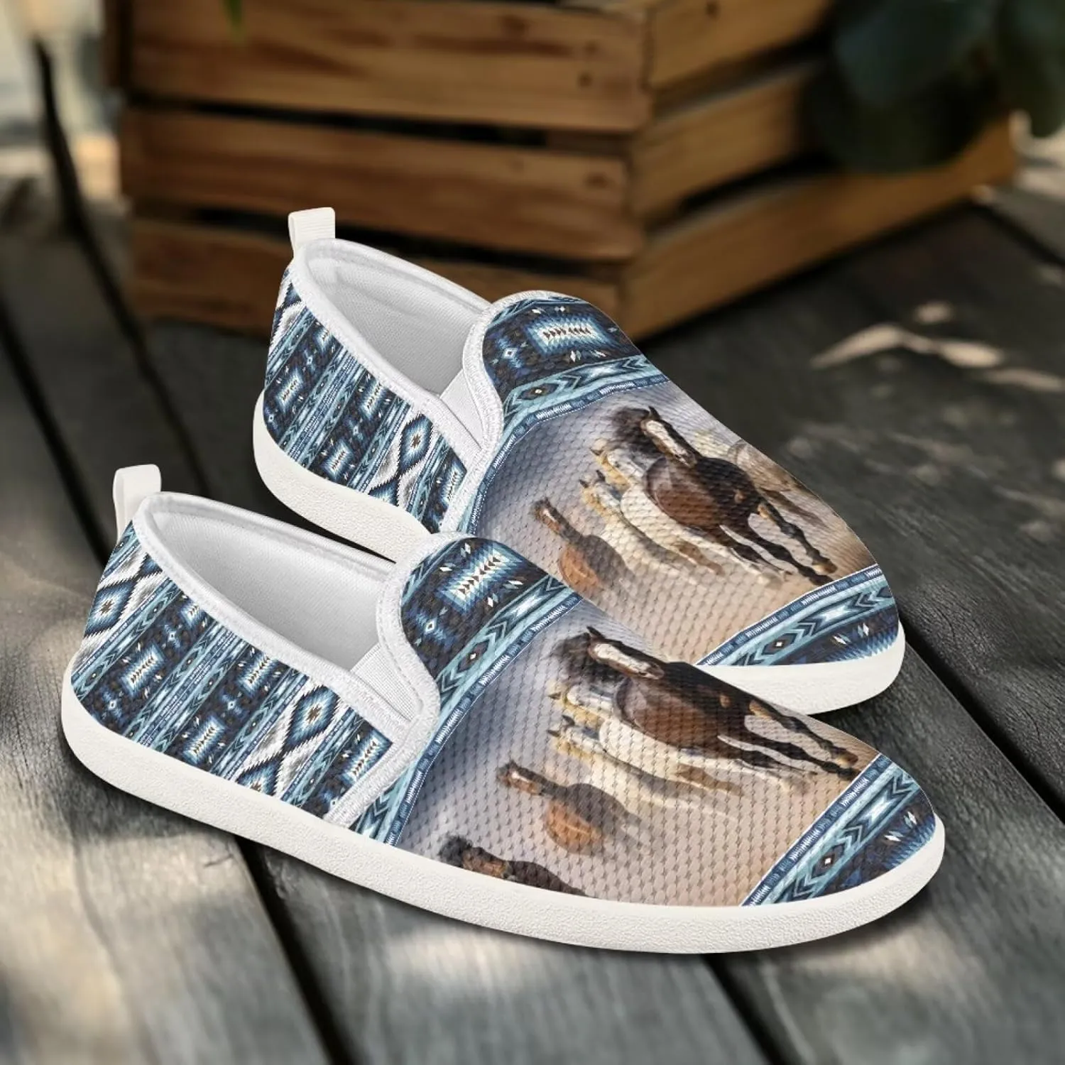 Women's Horse Driving Shoes Work Flats Loafers Mesh Tennis Shoes Walking Office Business Loafer