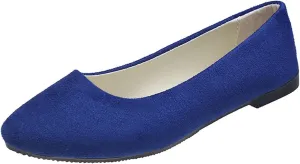 Women's Low Heel Pointed Toe Flat Shoes Comfortable Flat Shoes Casual Soft One Foot Stirrup Elegant Suede Flat Shoes