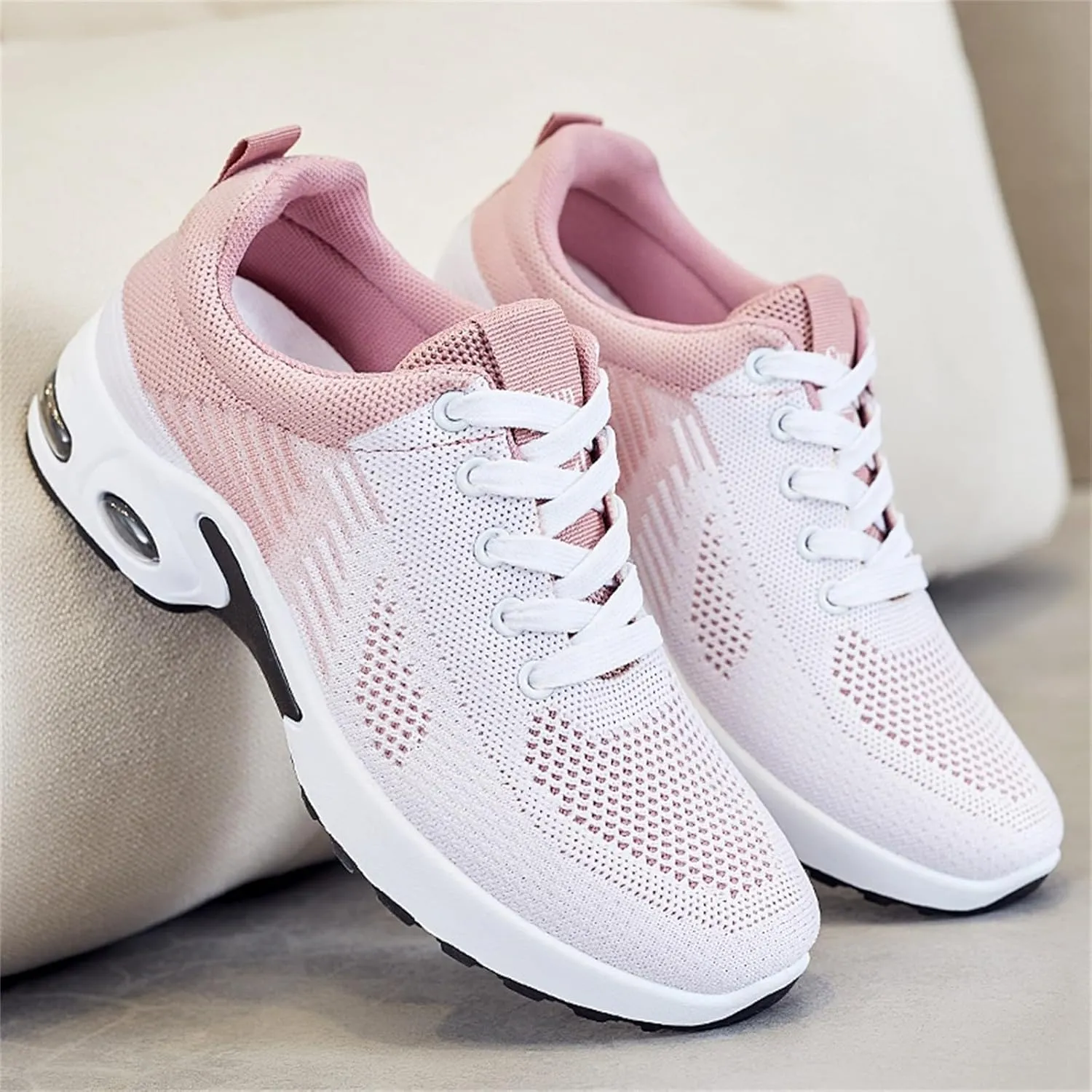 Womens Sneakers Air Cushion Orthopedic Mesh Breathable Gym Work Non Slip Walking Sports Wide Width Toe Box Shoes