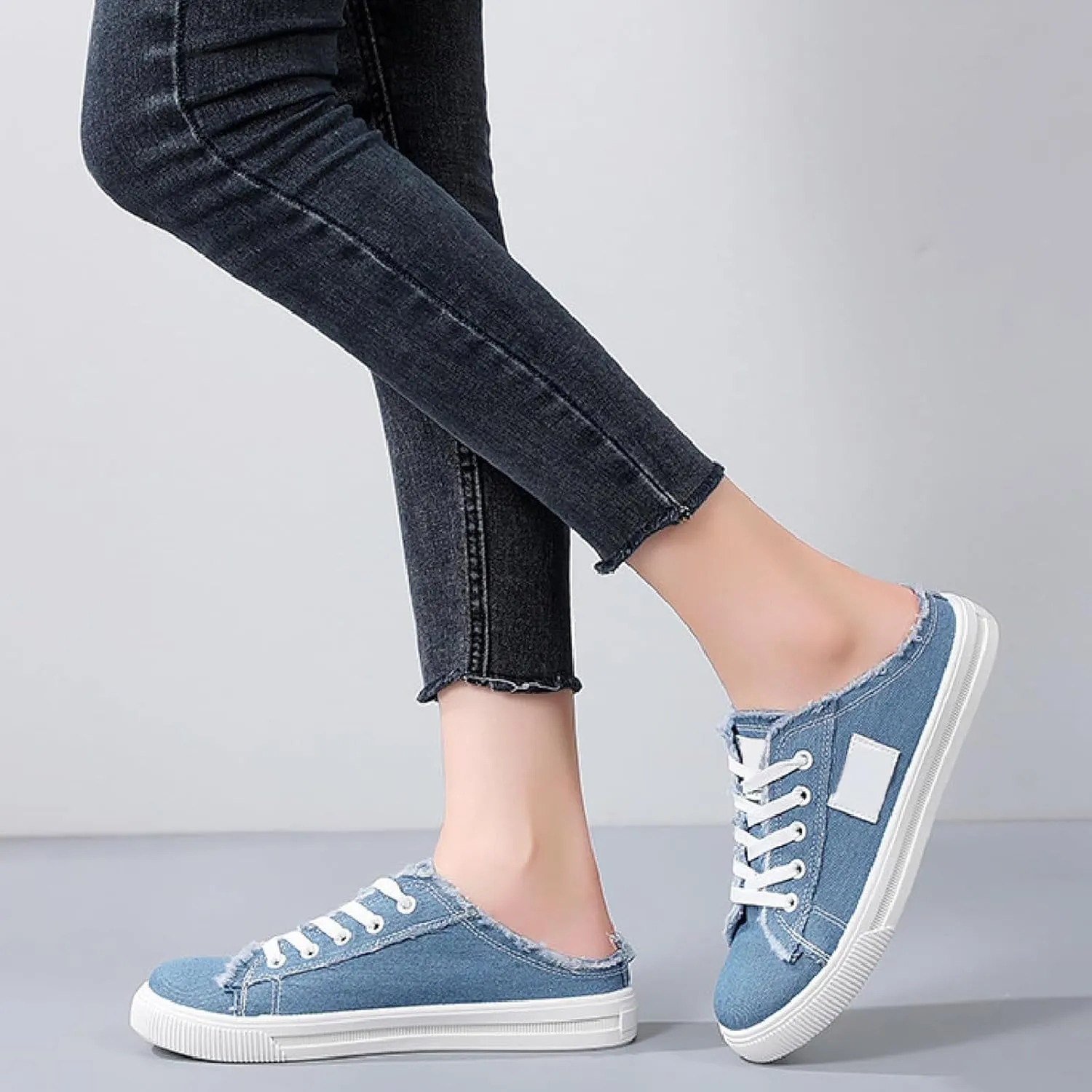 Women's White Canvas Shoes Casual Tennis Shoes Casual Sports Preppy Flat Sneakers Classic Comfortable Clipper Sneakers Low Top Walking Shoe