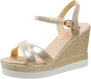Women'Sandanls Thick Chunky Heeled Slippers Buckle Open Toe Lazy Slip On Female Casual Shoes for Summer Ankle Strap Battle Wedge Hight Heel Trendy Wide Feet construction slipper lacrosse G29-Pink