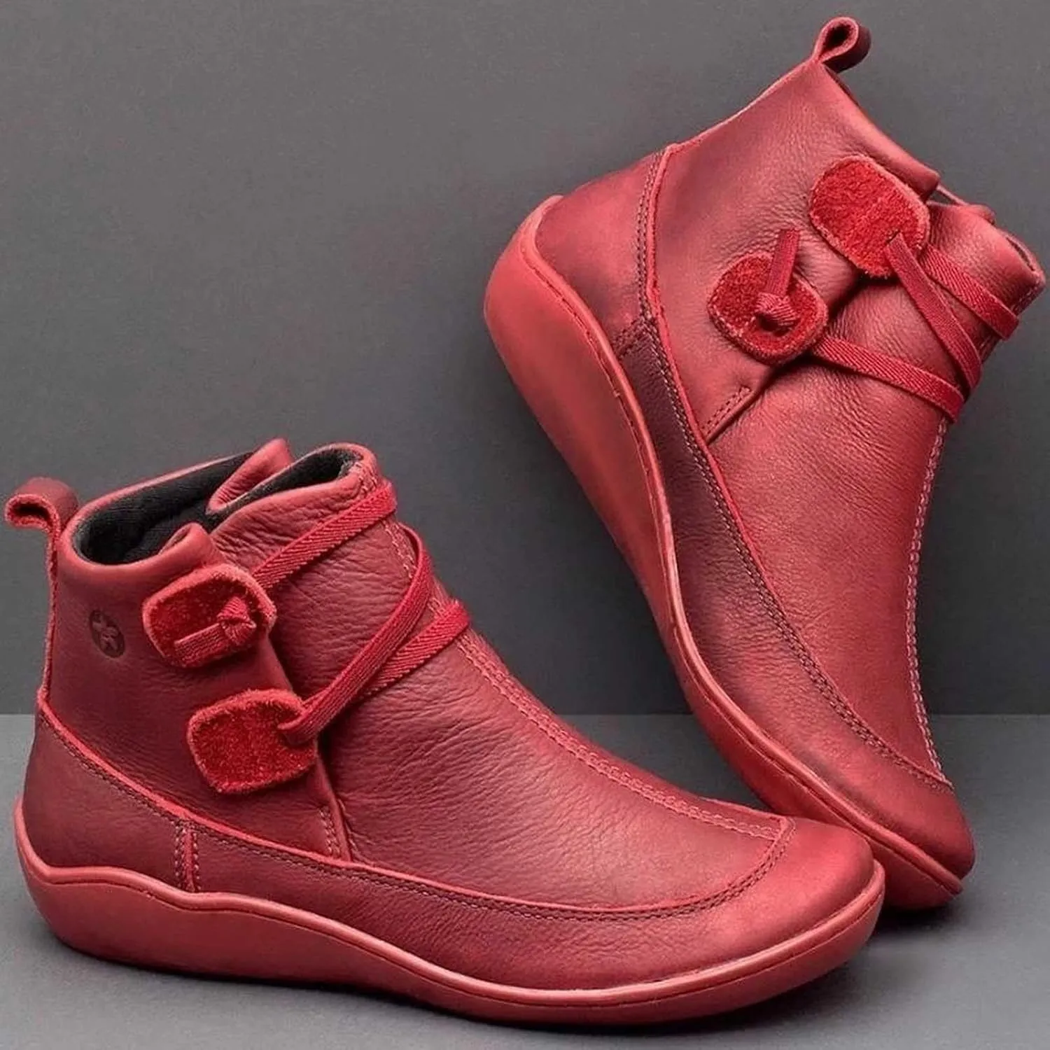 Work Boots for Women Ankle Leather Booties for Women 2024 Booties for Women Comfy Womens Bootie Round Toe Round Toe Low Heel Low Heel Comfortable Pointed Toe